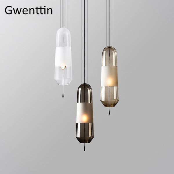 

modern glass pendant lights hanging lamp for dining room bedroom led light fixtures nordic loft industrial home decor luminarias lamps