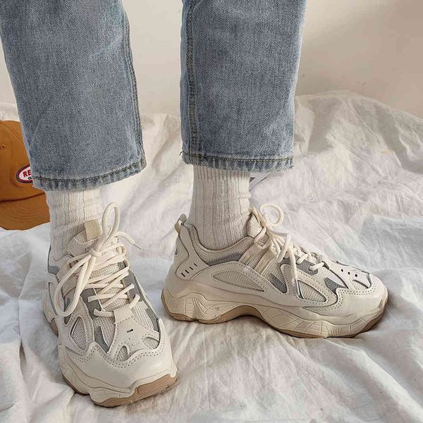 

dress shoes women sneakers fashion mesh chunky casual autumn reflective comfortable thick sole white dad flats platform d8nw, Black