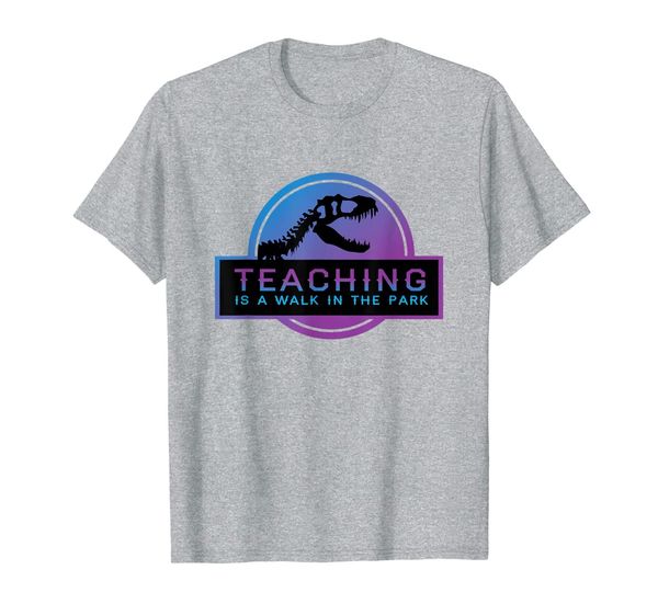 

teaching is a walk in the park tshirt funny teacher gift, White;black