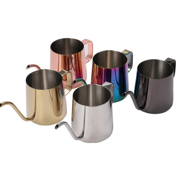 

coffee pots 250ml/350ml stainless steel teapot drip pot gooseneck spout long mouth kettle cup home kitchen tea tool for barista