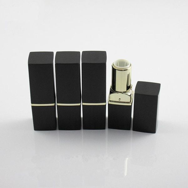 

storage bottles & jars 20/40/60/100pcs 12.1mm diy bright black lipstick empty bottle square lip blam container makeup refillable