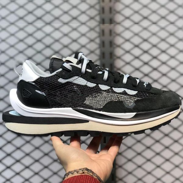 

sacaix ldv waffle running shoes for men daybreak black red sports trainers women sneakers