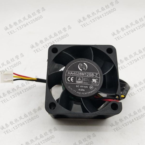 

ha4028m12sb-z dc 12v 0.65a 40x40x28mm 3-wire server cooling fan fans & coolings