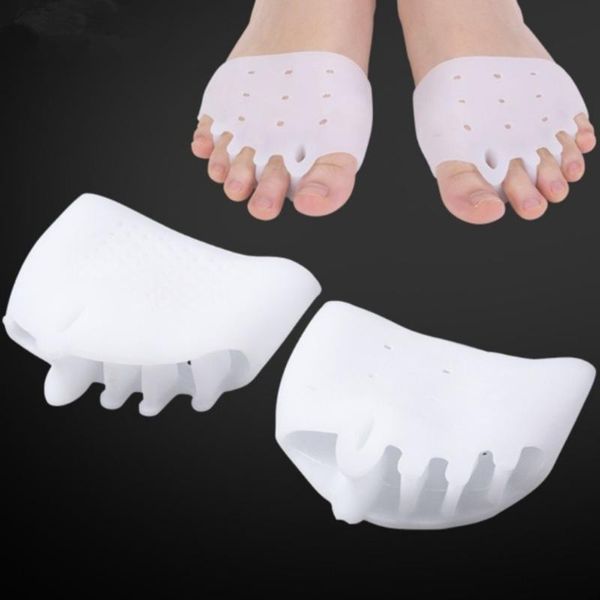 

bath mats forefoot cushions pads five-hole toe separator soft gel insoles prevent feet callus blisters 2pcs