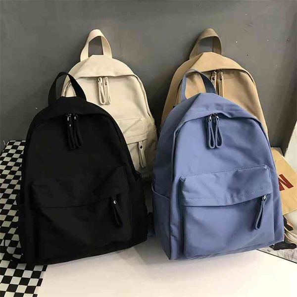 

fashion backpack canvas women backpack anti-theft shoulder bag school bag for teenager girls school backapck female 210922