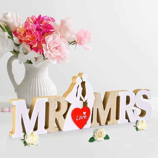 

party favor wedding decoration mr & mrs wooden letters sign for sweetheart table decor drop