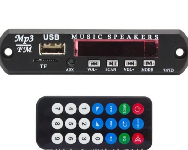 

& mp4 players elistooop dc 5v 12v wireless mp3 wma decoder board audio module usb tf radio car music for accessories
