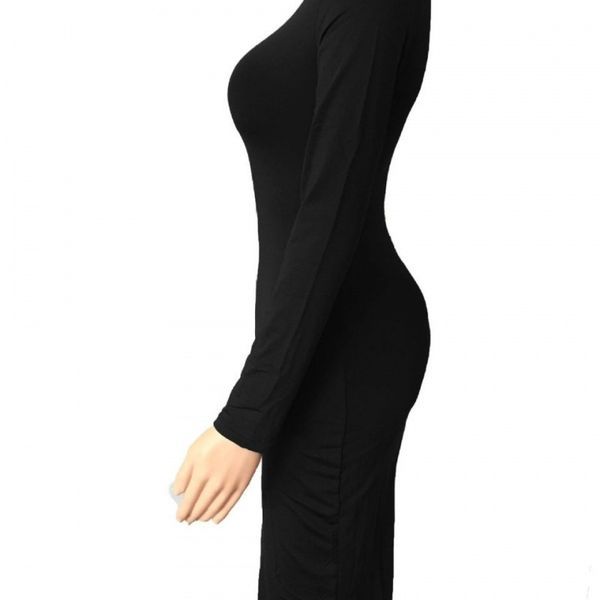 

autumn and winter bandage skirt long sleeve women nightclub solid color, White;black