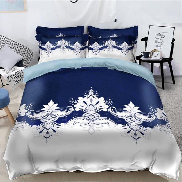 

bedding sets high-end pattern printing set duvet cover 220x240 twin size brushed fabric textile luxury flat pillow casesize for home