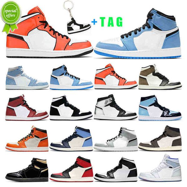 

7-13 2021 basketball shoes 1s jumpman 1 university blue hyper royal dark mocha silver toe twist turf orange chicago women sports sneakers