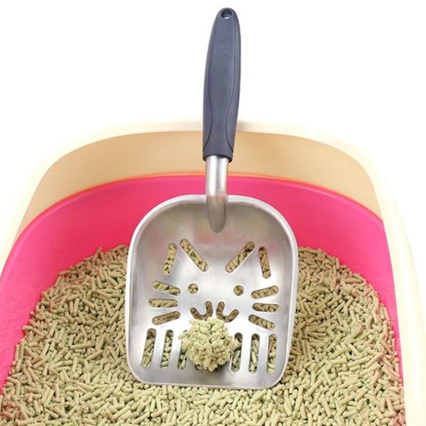 

pet cat dog metal litter scoop shovel sand waste cleaning useful 3 style grooming
