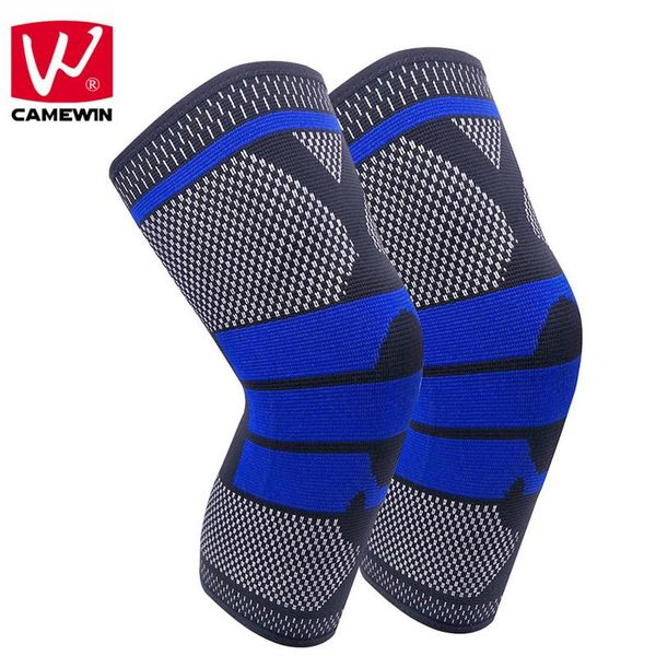 

elbow & knee pads camewin 1pair compression sleeve- brace for meniscus tear,arthritis,quick recovery,etc.-ideal running, jogging, Black;gray
