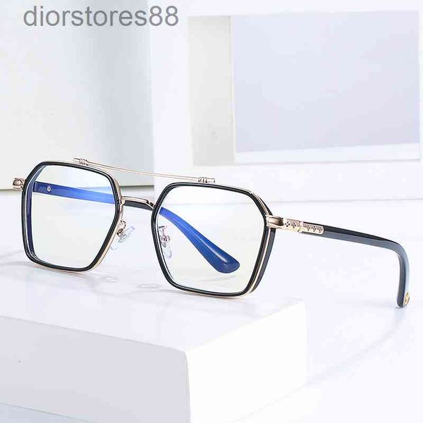 

sunglass glasses tony chan's same blue ray proof for men, White;black