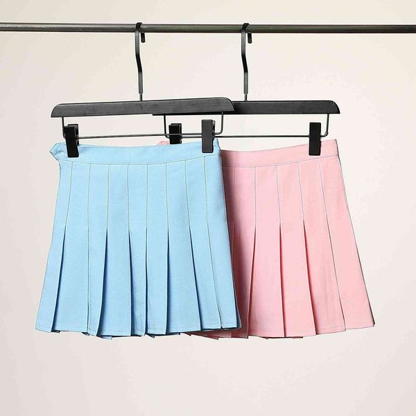 

design clothing brun summer new basic half a-line skirt, Black