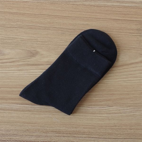 

21K 200 needle medium pure color men's autumn and men's cotton sockswinter sports and leisure cotton socks, Black