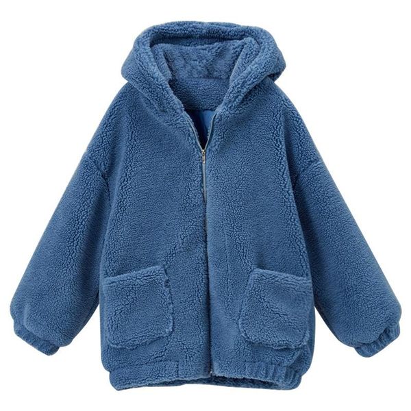 

women's jackets 2021 autumn winter warm soft zipper fur jacket faux coat women elegant female plush overcoat pocket casual teddy outwea, Black;brown
