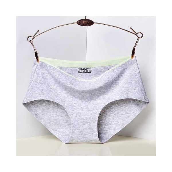 

carefully selected materials medium waist women's pure cotton underwear solid color hip lifting triangular underwear, Black;pink