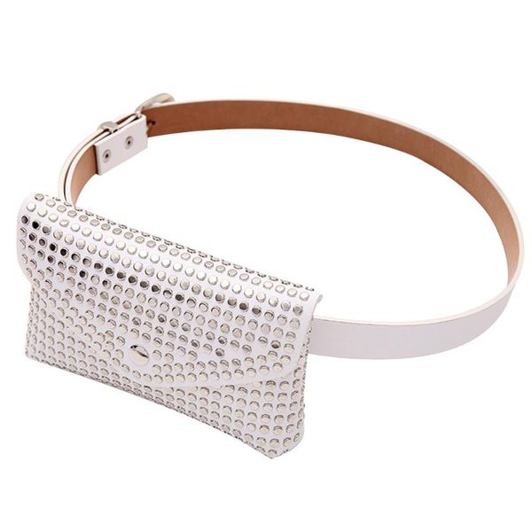 

purse belt rivet mini party bumbag women waist bag holiday fanny pack ladies artificial leather travel fashion cellphone pouch bags