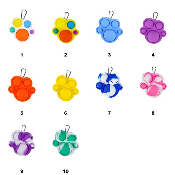 

bear palm fidget toy sensory push bubble decompression toys autism special needs anxiety stress reliever for kids multi colors