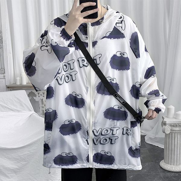 

sunscreen men's ultra-thin breathable coat summer thin brand et hip hop same street cloth trend, Black;brown