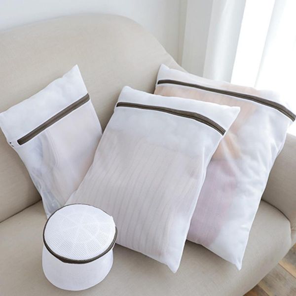 

laundry bags 5 pcs anti-deformation bag washing mesh pouch for (white)