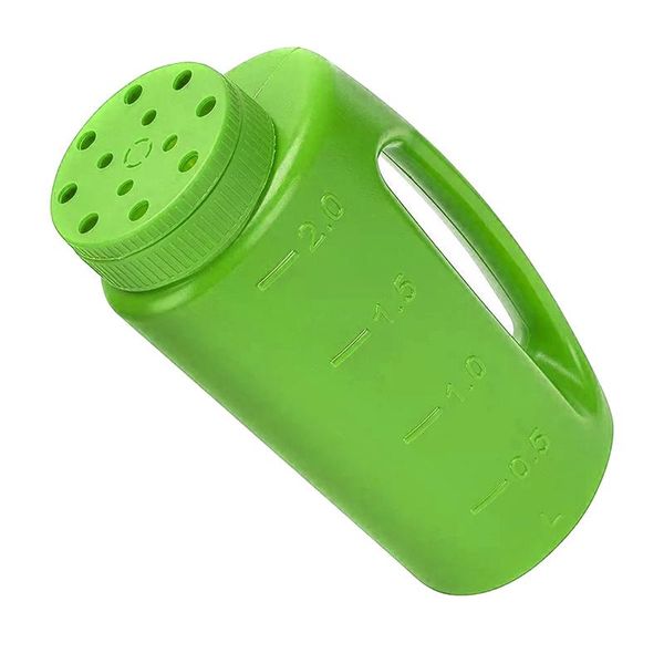 

watering equipments econom 2l hand held seed fertilizer salt spreader adjustable hole size gardening tool can seeding portable ds99