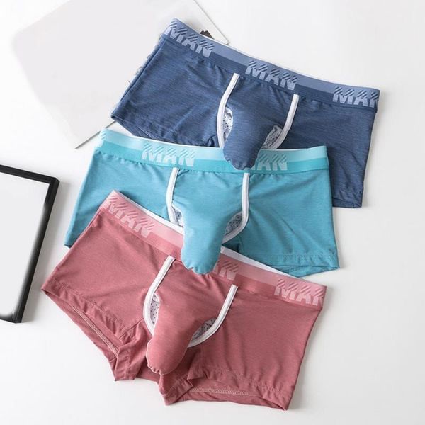 

underpants mesh great dot print men boxers skin-friendly for sleeping, Black;white