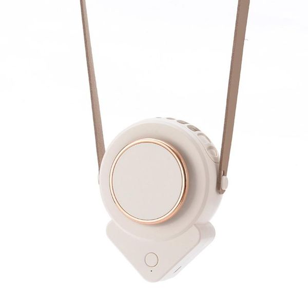 

electric fans necklace fan mini bladeless handheld portable usb rechargeable personal neck speed adjustable for outdoor event office