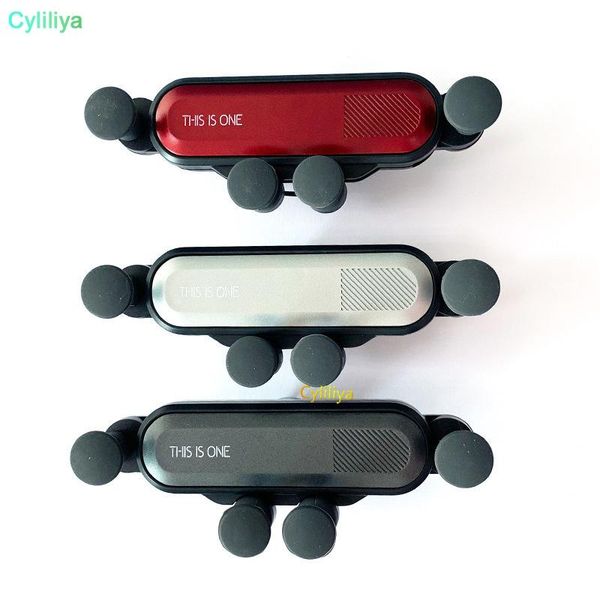 

50pcs this is one air vent mount mobile smart phone holder car gravity sensing bracket in retail package cell mounts & holders