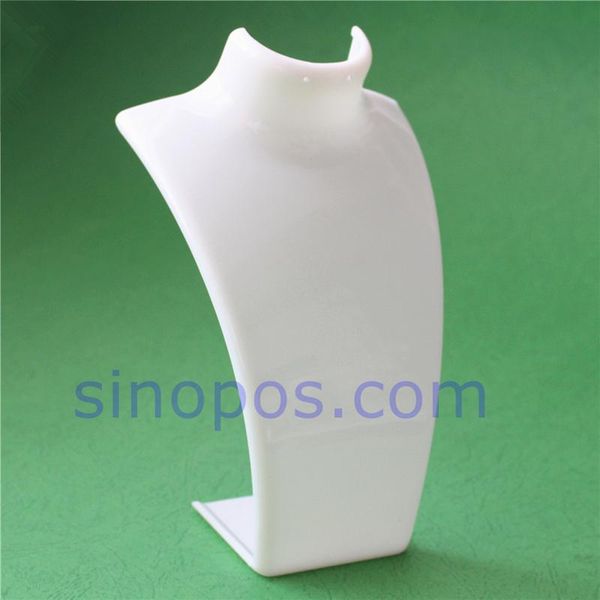 

hangers & racks molded acrylic necklace display stands, jewelry earrings pendant ear studs bracket chest form deskholder base clear blac