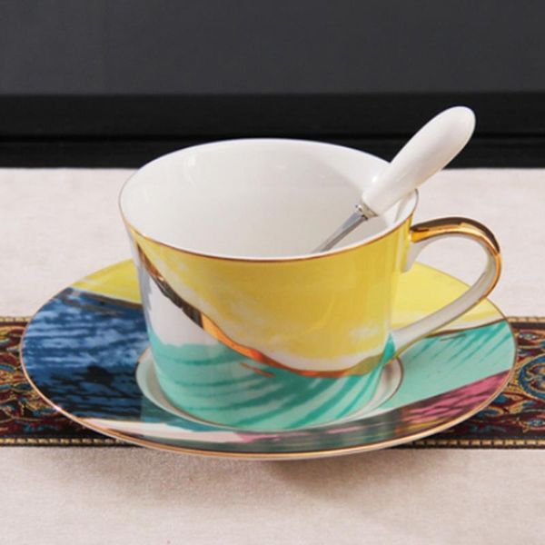 

cups & saucers european bone china coffee set grade porcelain cup and saucer luxury gifts pearl glaze