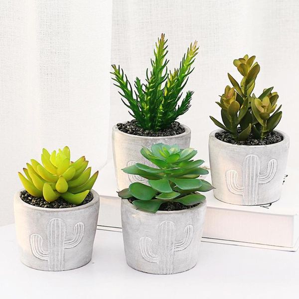 

decorative flowers & wreaths artificial potted simulation small fake water diy home garden table decoration plant landscape decor