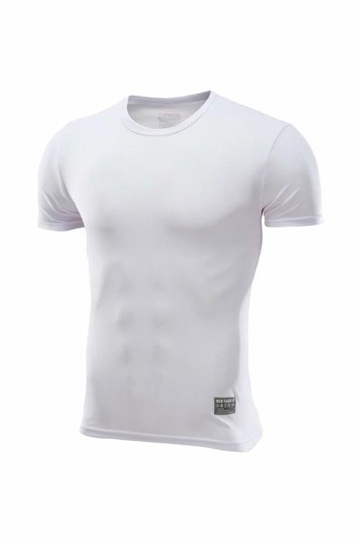 

men's t-shirts 2021, solid color t-shirt, casual o-neck, reflective tape + quick-drying, comfortable short sleeves, White;black