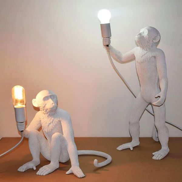 

table lamps modern resin lights monkey lamp living room restaurant bedroom loft indoor home decor lighting kitchen fixture