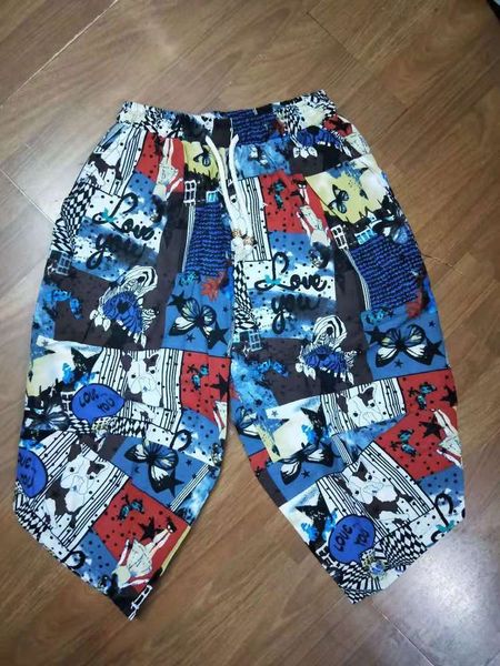 

men's pants 2021 summer chinoiserie shorts fashion casual cotton hemp loose large size capris eolv, Black