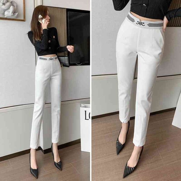 

suit women's 2021 autumn new loose straight nine point professional trousers black small leg pants