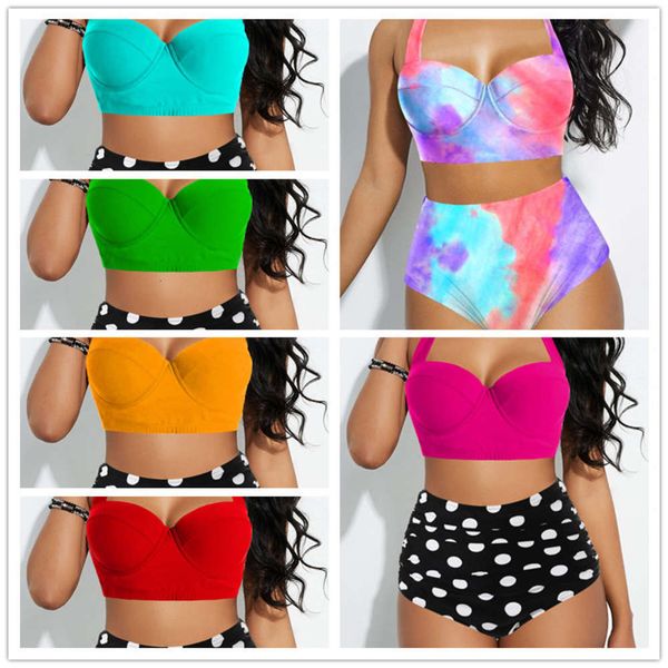 

large bikini spot sunflower swimsuit, White;black