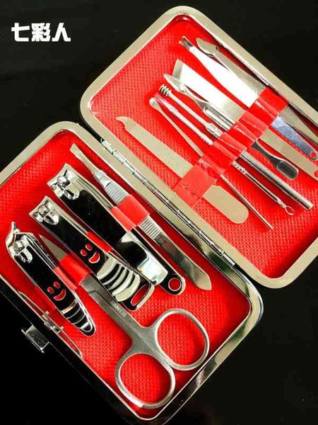 

13 piece nail clippers beauty manicure tools set gift