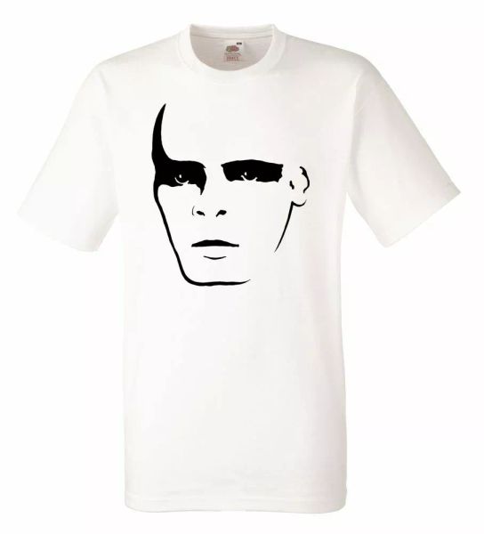 

gary numan logo white mens t-shirt men rock band tee shirt, White;black