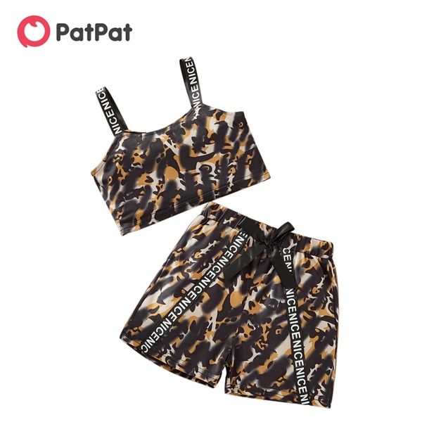 

summer 2-piece baby / toddler leopard print and shorts set 210528, White