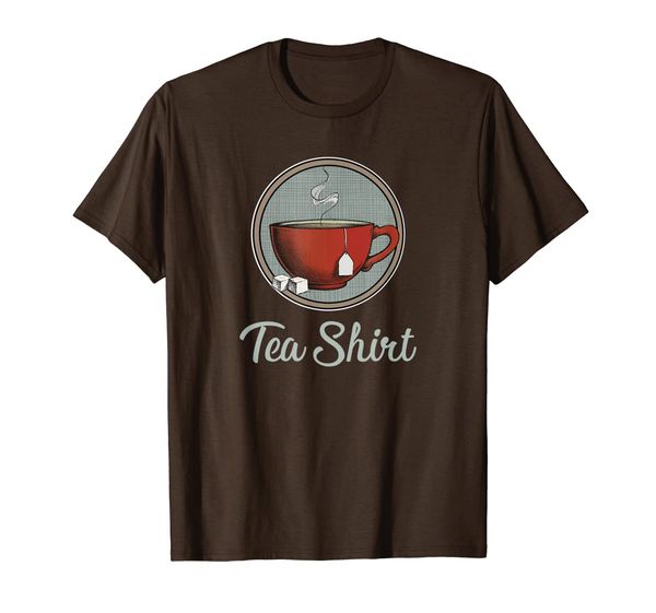 

tea cup "tea shirt" mens womens t-shirt, White;black