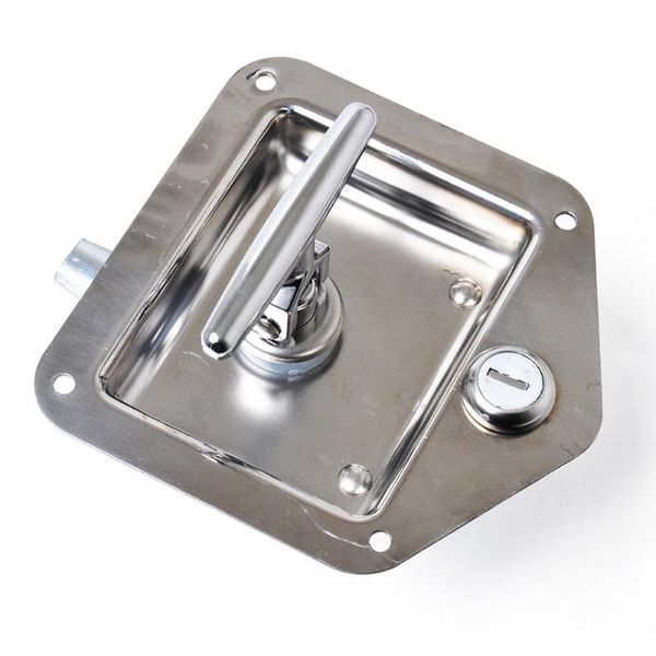 

parts accessories folding rustproof stainless steel t handle trailer truck tool box lock caravan durable flush mount motor homes