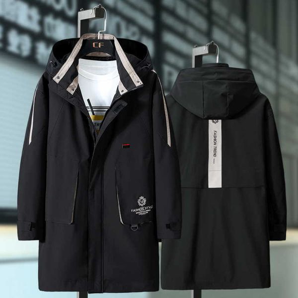 

men's jackets plus 10xl 9xl 8xl 7xl 6xl men fashion trench coat spring brand casual fit overcoat jacket outerwear male ryiz xgsl, Black;brown