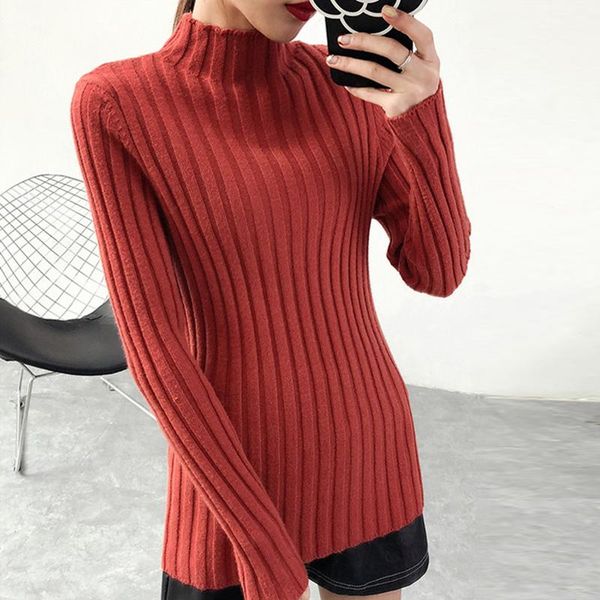 

women's sweaters 2021 women fashion turtleneck cashmere sweater knitted pullover sweter winter, White;black