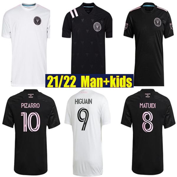 

fans version 2021 2022 inter miami soccer jersey beckham matuidi higuain football jerseys trapp pellegrini pizarro man+ kids footbal shirts, Black;yellow