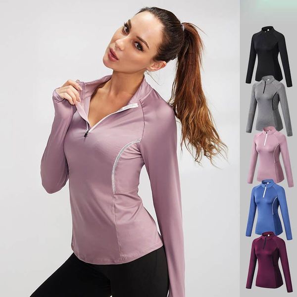 

women fitness workout training exercise gym t shirts sport sweatshirt t-shirt yoga hoodies running long sleeve tees 02517 outfits, White;red