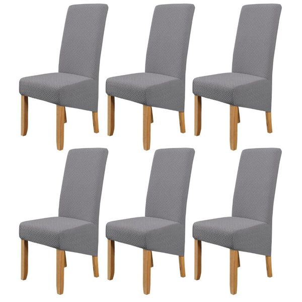 

chair covers solid color dining cover big size elastic large seat slipcover cushion anti-dirty home decoration protector