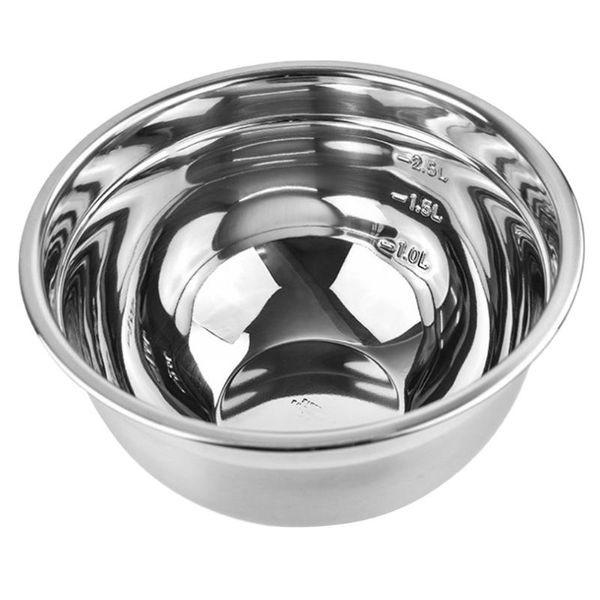 

bowls 1pc stainless steel thickened basket practical salad bowl kitchen