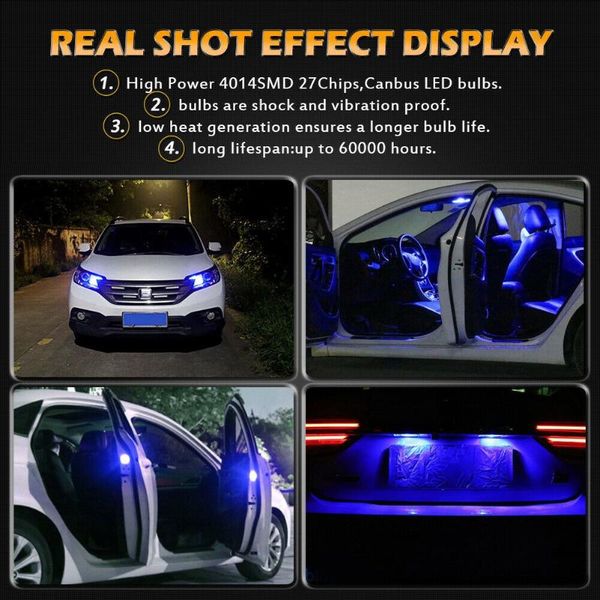 

car headlights error bulb interior led lamp 12v-24v light 168 part replacement