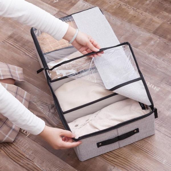 

storage drawers 4 grids foldable box underwear socks drawer organizer dust proof divider separator home